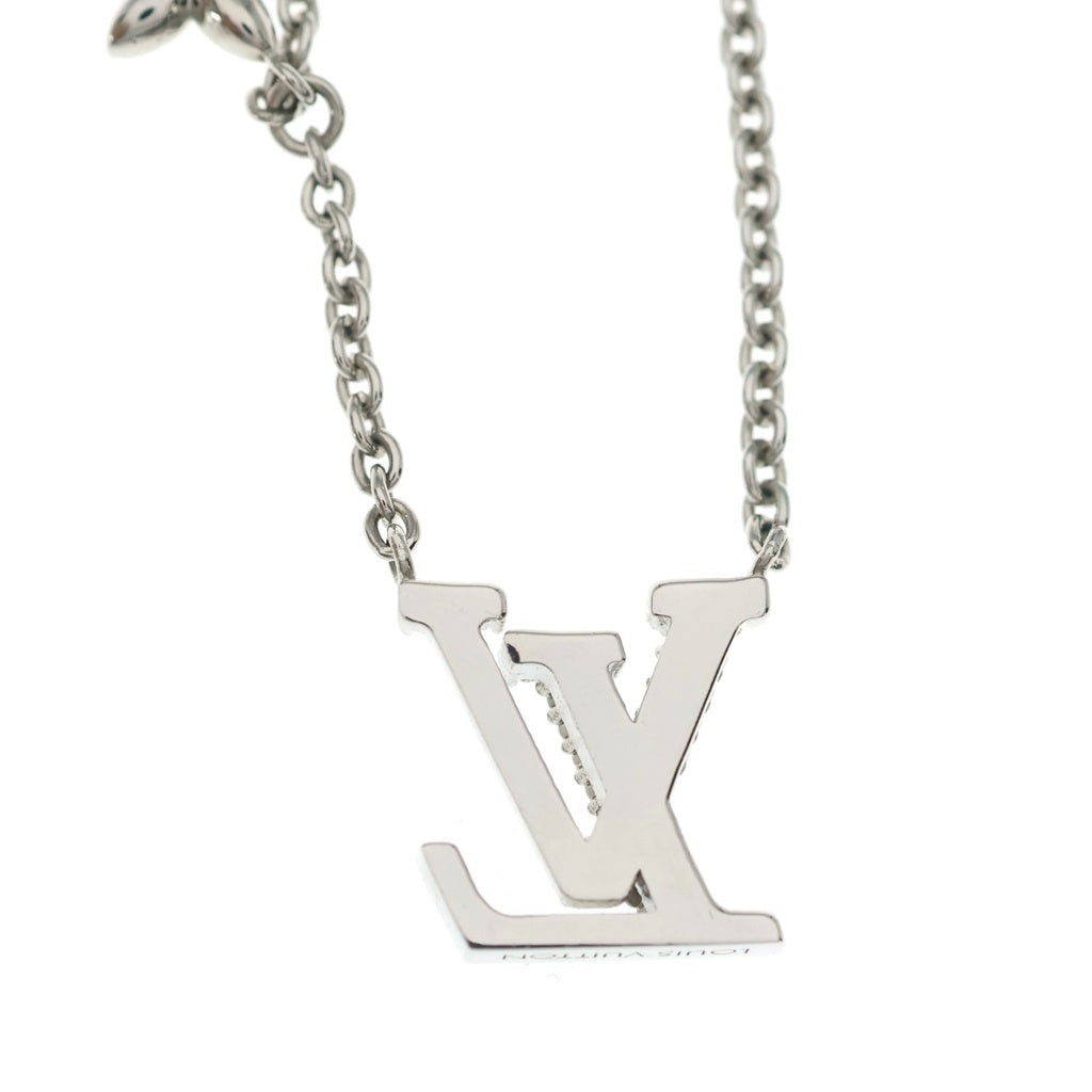 LOUIS VUITTON(ルイヴィトン) LVアイコニック ラインストーンネックレス ペンダント チェーン シルバー M02751 レディース