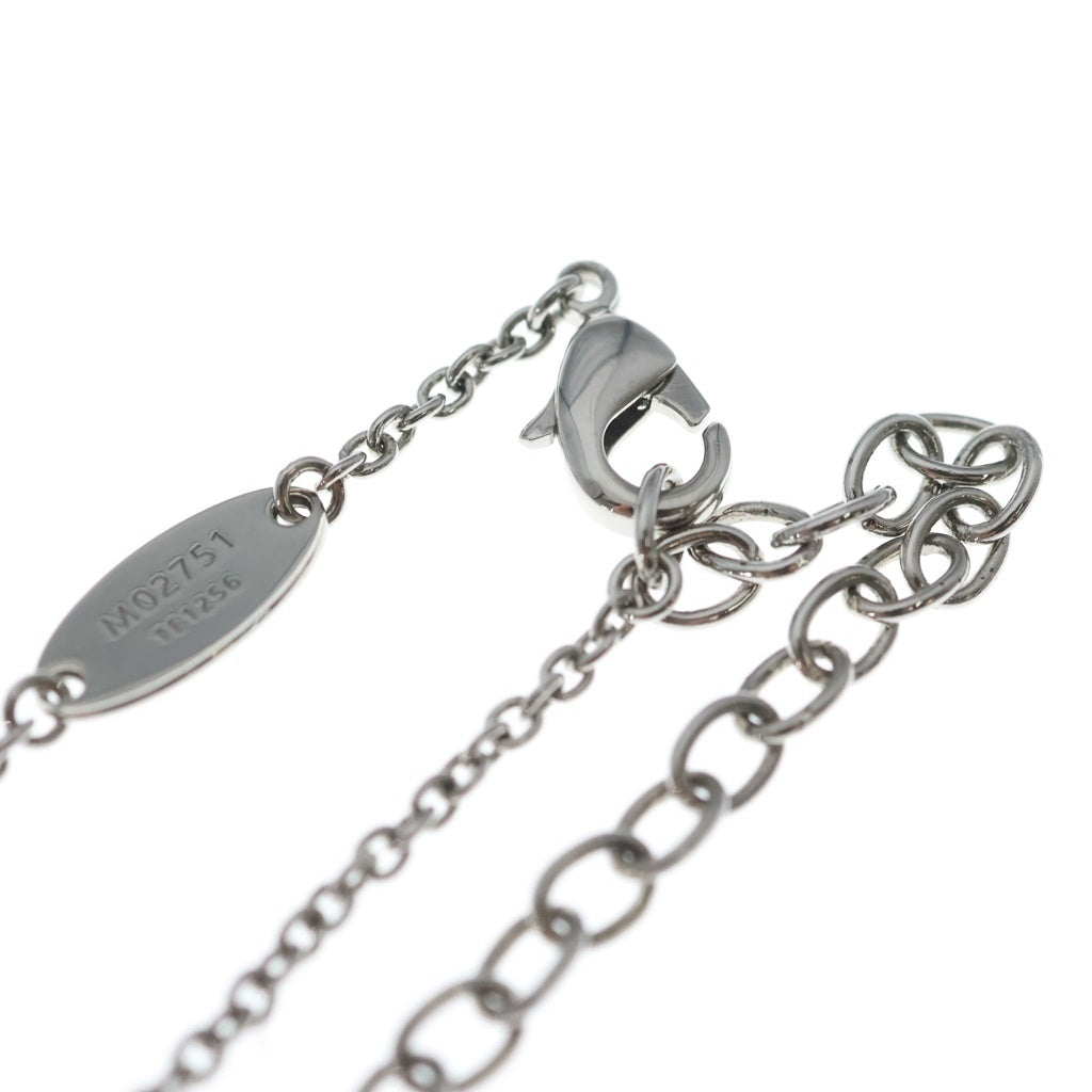 LOUIS VUITTON(ルイヴィトン) LVアイコニック ラインストーンネックレス ペンダント チェーン シルバー M02751 レディース