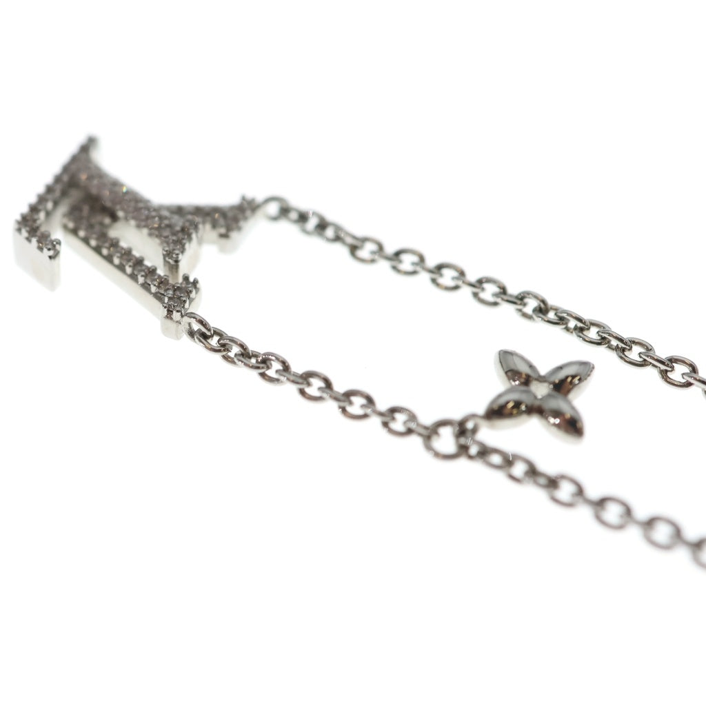 LOUIS VUITTON(ルイヴィトン) LVアイコニック ラインストーンネックレス ペンダント チェーン シルバー M02751 レディース