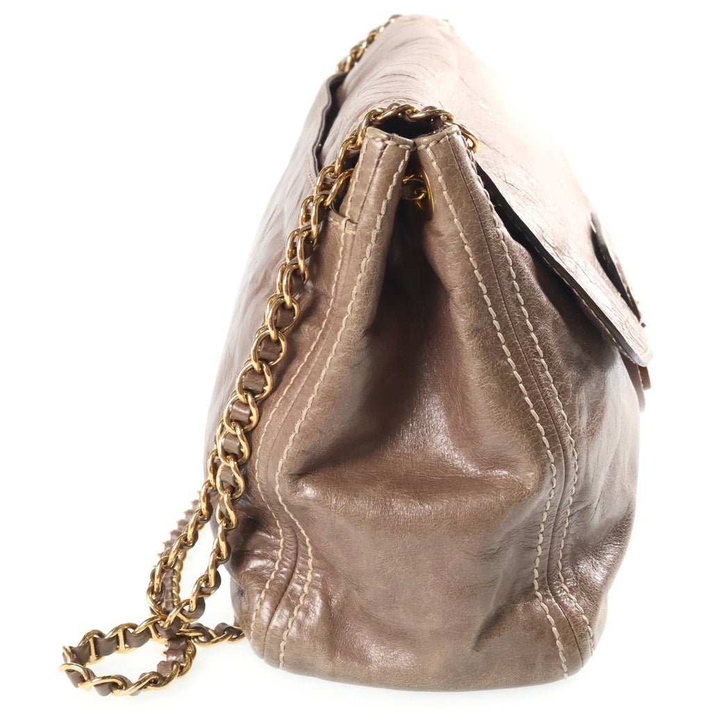 PRADA(プラダ) チェーン ショルダーバッグ ヴィッテロシャイン グレージュ BR4657 レディース