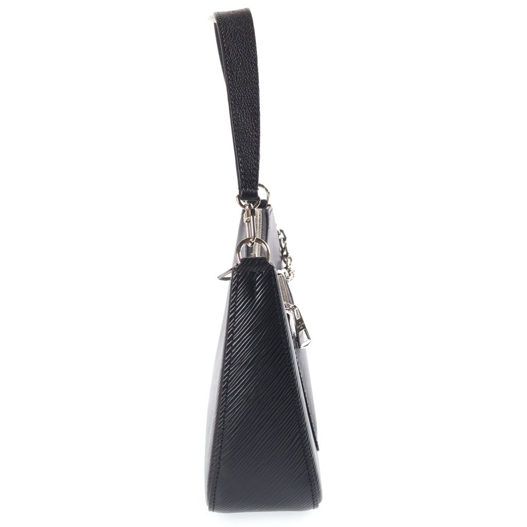 LOUIS VUITTON(ルイヴィトン) エピ マレル 2WAYショルダーバッグ ハンドバッグ ブラック ノワール ホワイト レザー M80689 シルバー金具 レディース