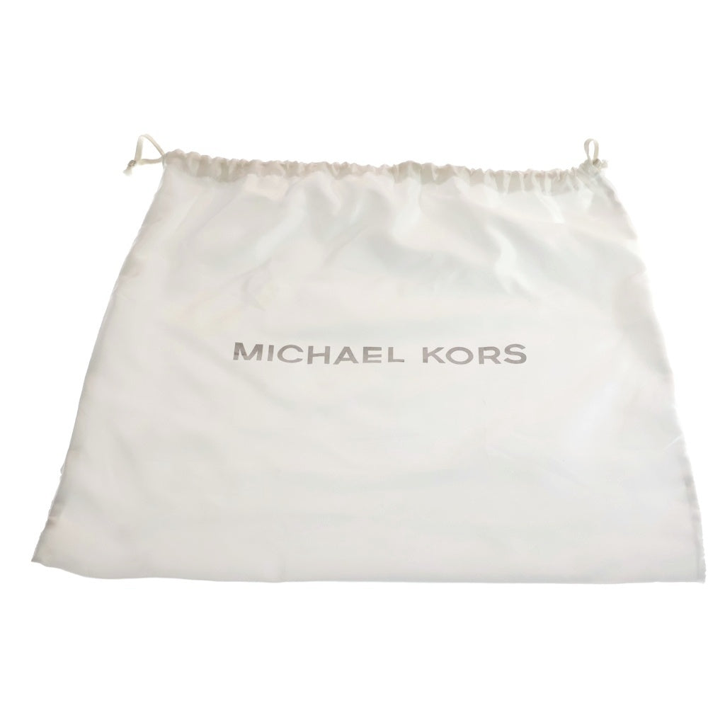 MICHAEL KORS(マイケルコース) MKシグネチャー ホイットニー トートバッグ ホワイト×ブラウン PVC×レザー レディース