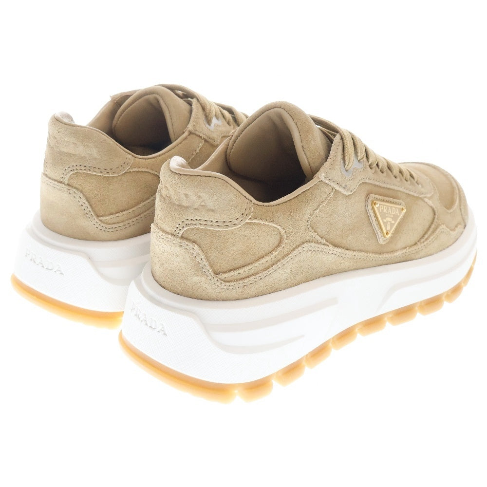 PRADA(プラダ) Prax 01 スウェードローカットスニーカー ベージュ 1E621N レディース