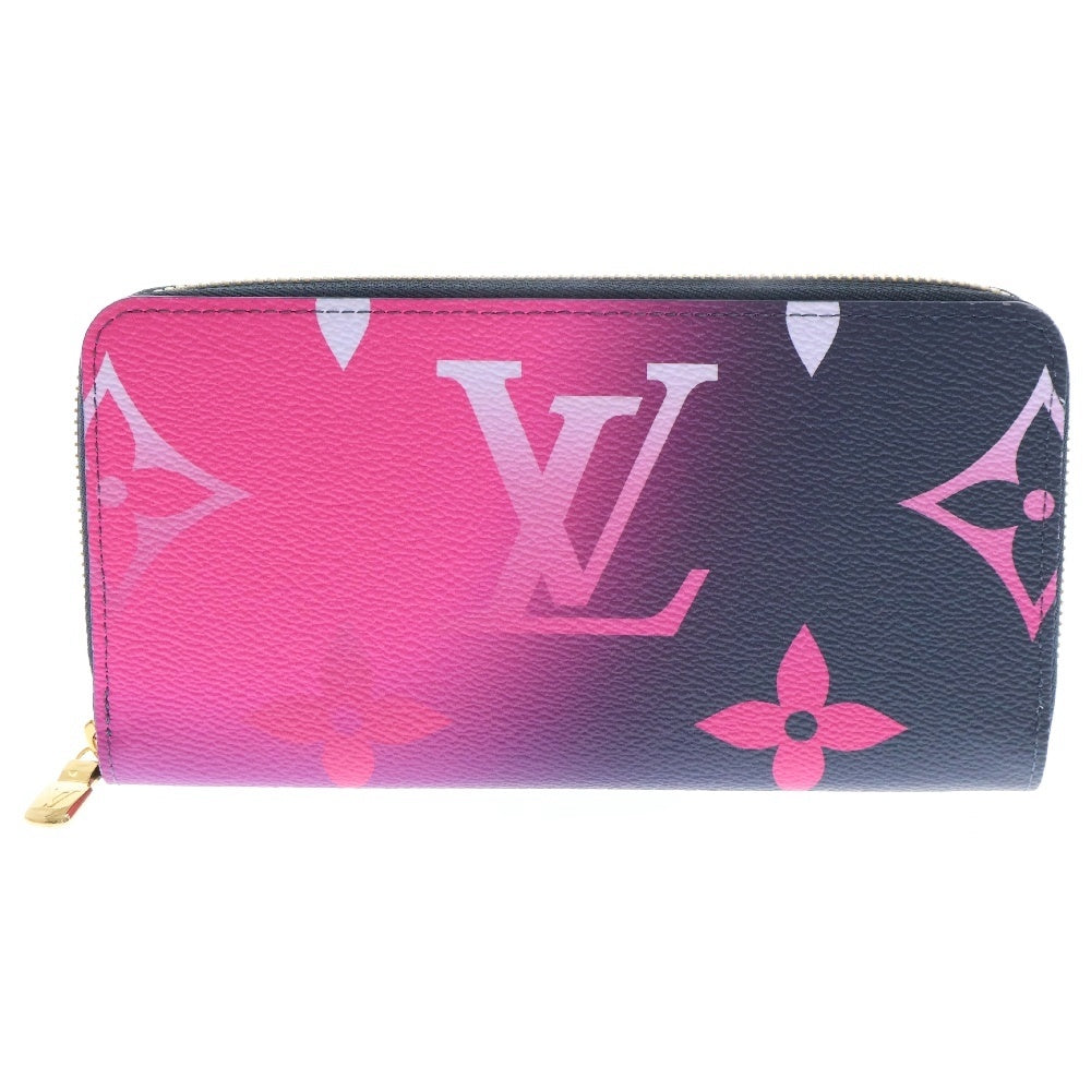 LOUIS VUITTON(ルイヴィトン) モノグラム スプリングインザシティ ジッピー・ウォレット 長財布 ミッドナイト フューシャ ピンク×ネイビー ゴールド金具 RFID M81349