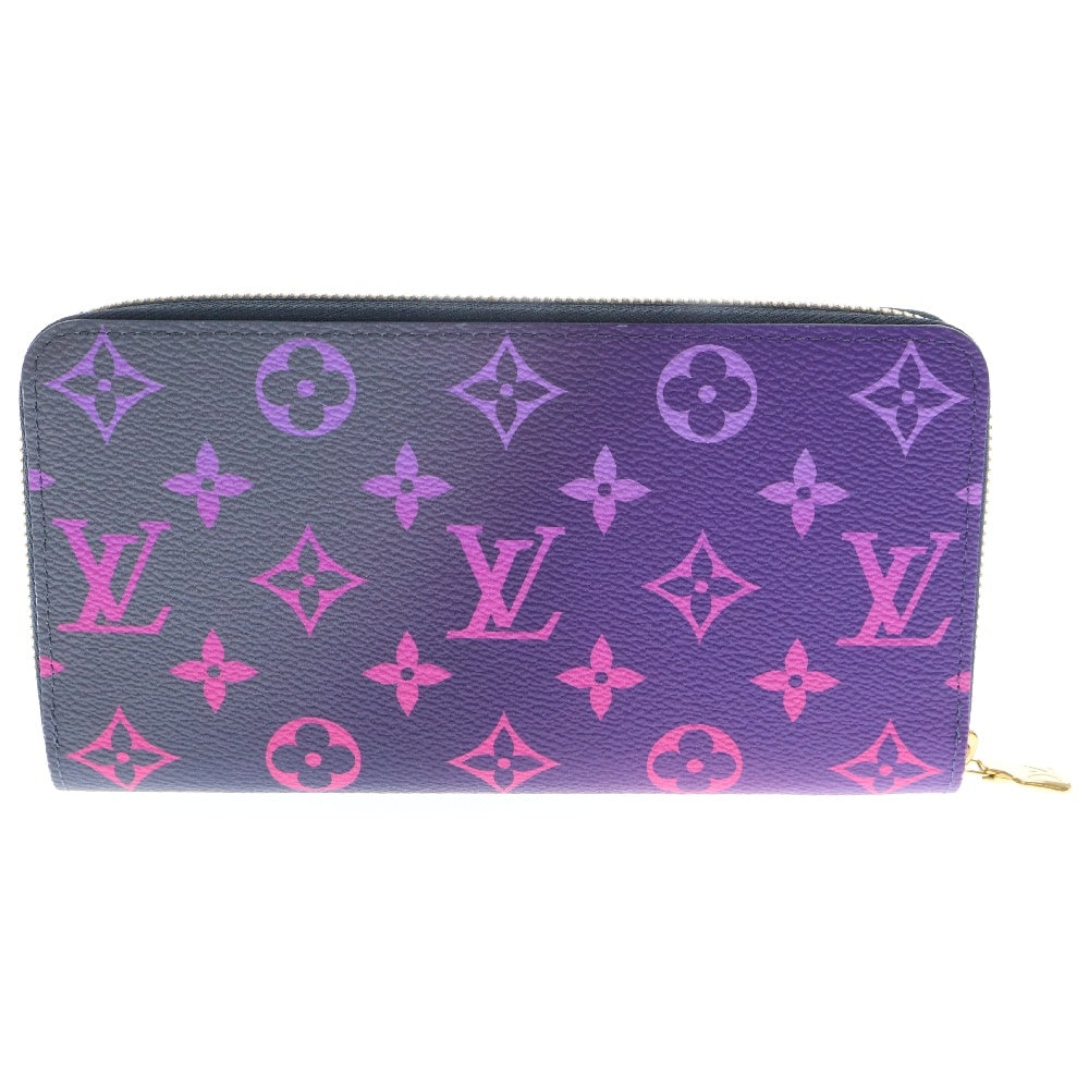 LOUIS VUITTON(ルイヴィトン) モノグラム スプリングインザシティ ジッピー・ウォレット 長財布 ミッドナイト フューシャ ピンク×ネイビー ゴールド金具 RFID M81349