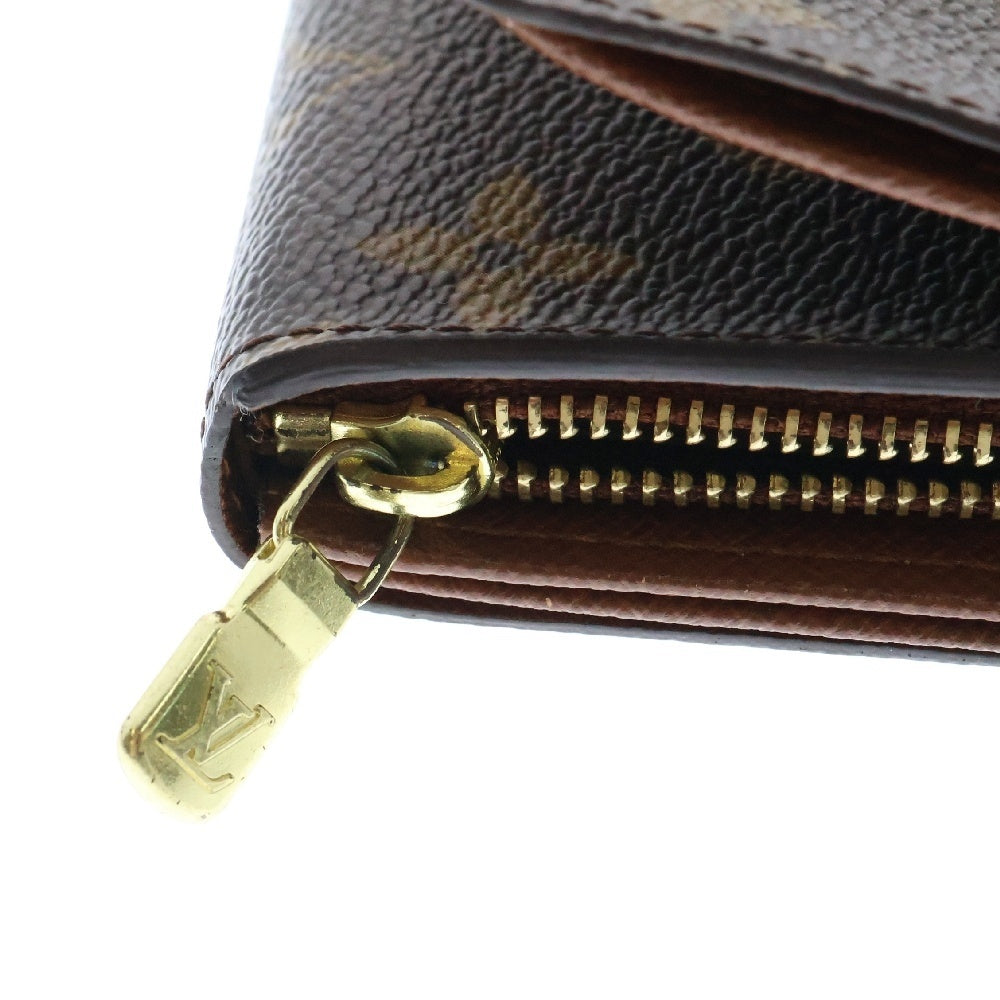 LOUIS VUITTON(ルイヴィトン) モノグラム ポルトモネ ビエ トレゾール ブラウン PVCレザー 二つ折り財布 M61730