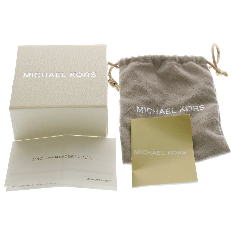 MICHAEL KORS(マイケルコース) ロゴ ラインストーン ピアス ゴールド イヤーアクセサリー