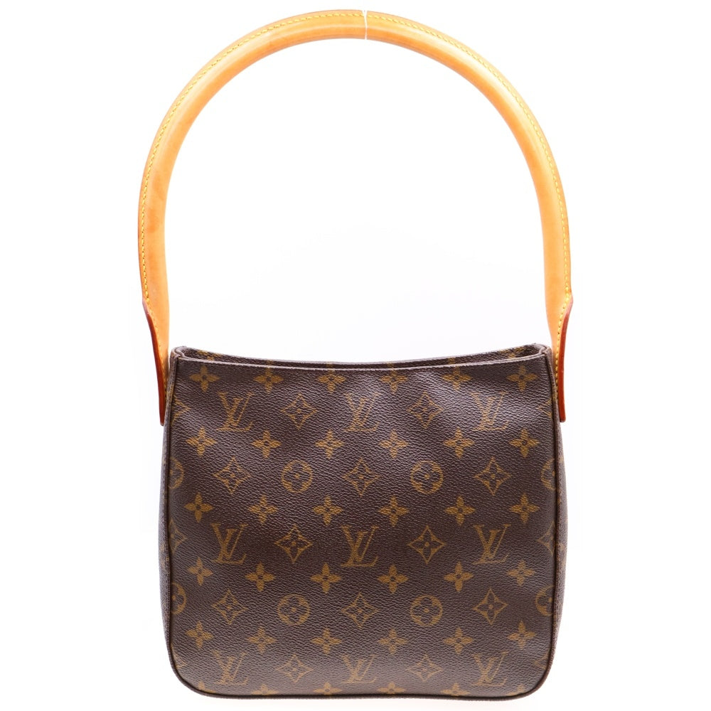 LOUIS VUITTON(ルイヴィトン) ルーピングMM モノグラム PVC レザー 2WAY ハンド ワンショルダーバッグ ブラウン ゴールド金具 M51146 FL1001