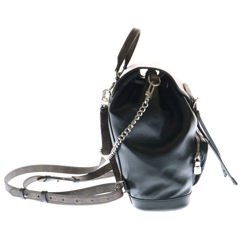 LOUIS VUITTON(ルイヴィトン) モノグラム モンスリ バイブPM バックパック リュック ブラウン×ブラック PVCレザー RFID M12587