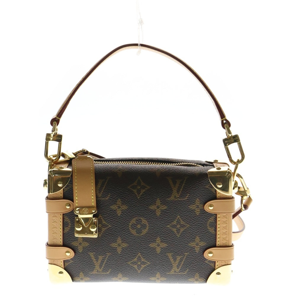 LOUIS VUITTON(ルイヴィトン) サイドトランク PM モノグラム PVC レザー 2WAY ハンド ショルダーバッグ ゴールド金具 ブラウン M46815