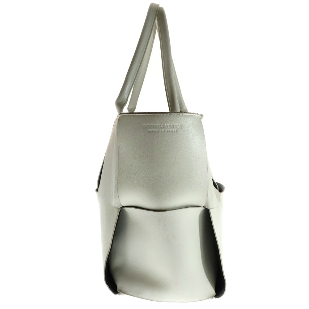 BOTTEGA VENETA(ボッテガヴェネタ) アルコトート マキシイントレチャート レザー ハンド トートバッグ ホワイト 609175
