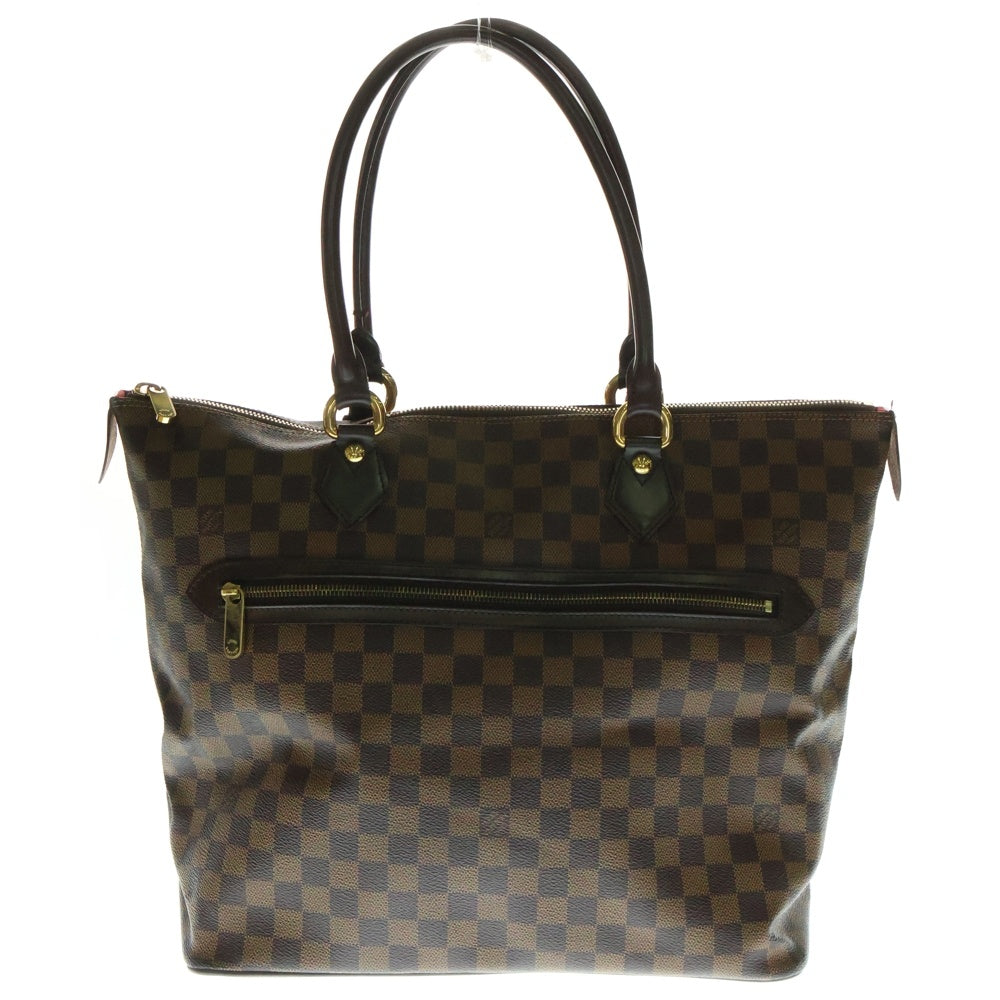 LOUIS VUITTON(ルイヴィトン) サレヤGM ダミエ エベヌ PVC レザー ハンド トートバッグ ゴールド金具 ブラウン N51181