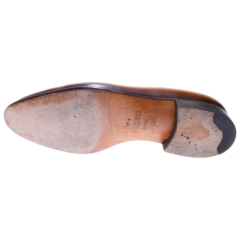 Berluti(ベルルッティ) スクリット カリグラフィ パティーヌ レザー レースアップ ローカット ドレスシューズ ブラウン