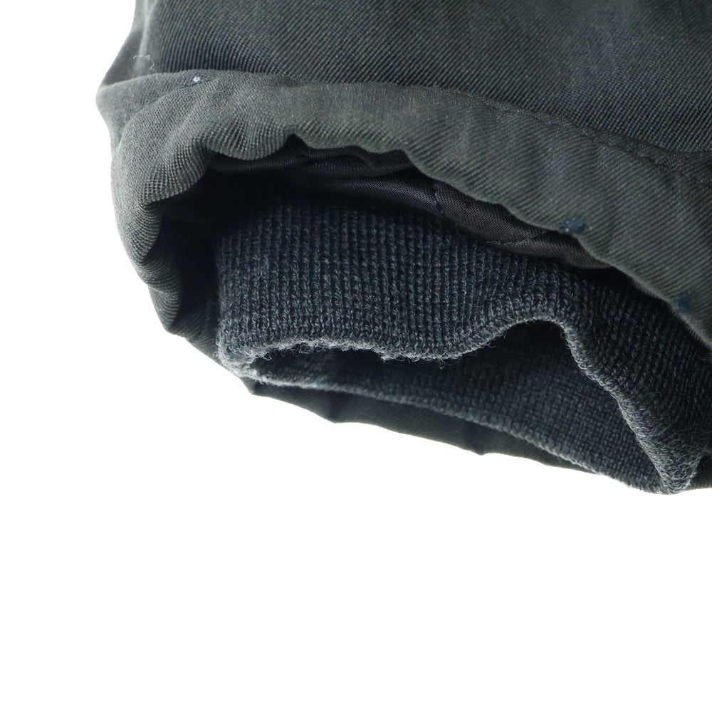 GIORGIO ARMANI(ジョルジオアルマーニ) 裏地キルティングベルト付コート ブラック