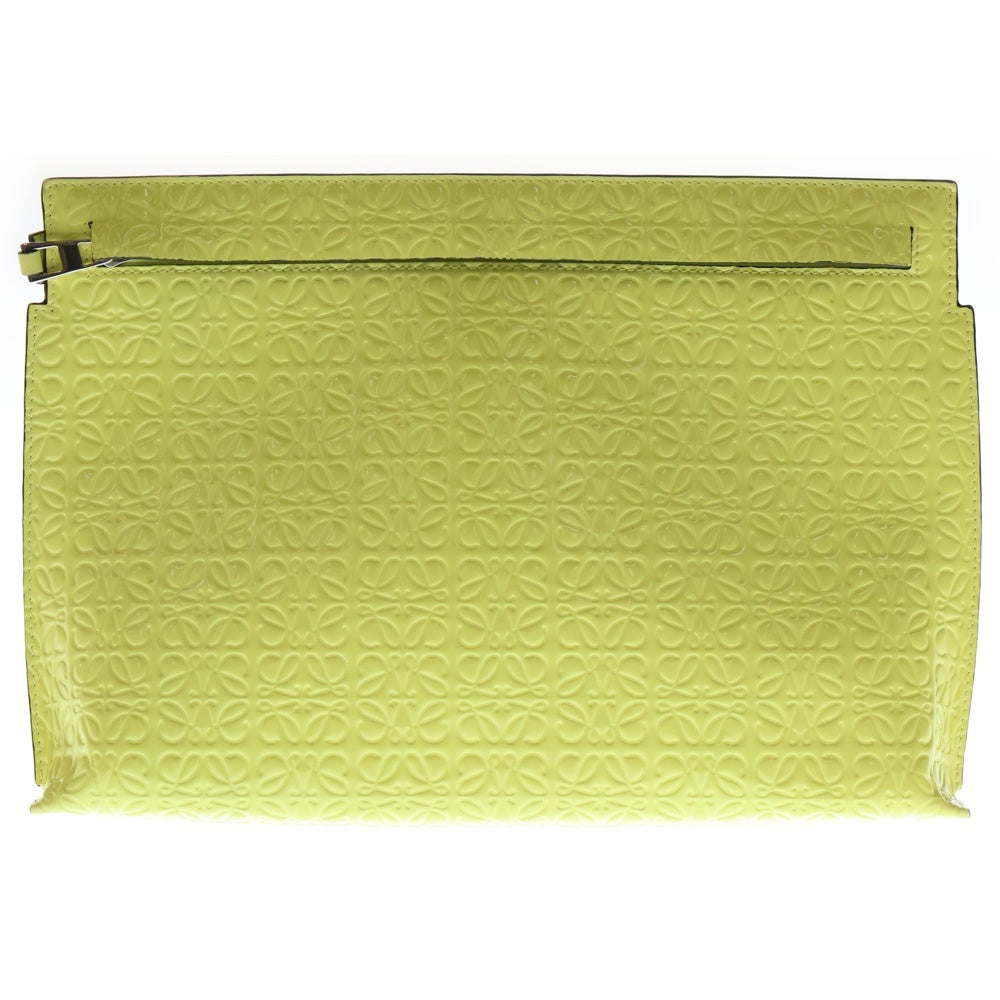 LOEWE(ロエベ) アナグラム クラッチバッグ セカンドバッグ ポーチ ケース ライトイエロー パテント