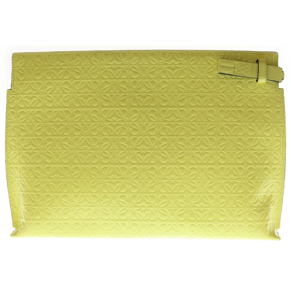 LOEWE(ロエベ) アナグラム クラッチバッグ セカンドバッグ ポーチ ケース ライトイエロー パテント