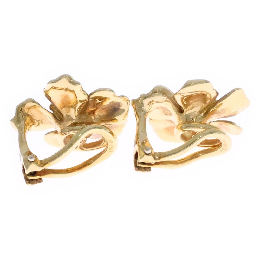 TIFFANY & Co.(ティファニー) ハナミズキ フラワーモチーフ イヤリング Au750 K18 YG イエローゴールド ジュエリー