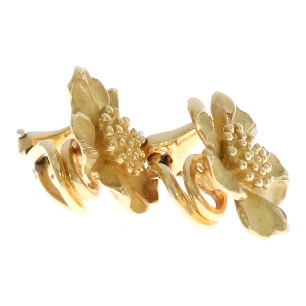 TIFFANY & Co.(ティファニー) ハナミズキ フラワーモチーフ イヤリング Au750 K18 YG イエローゴールド ジュエリー