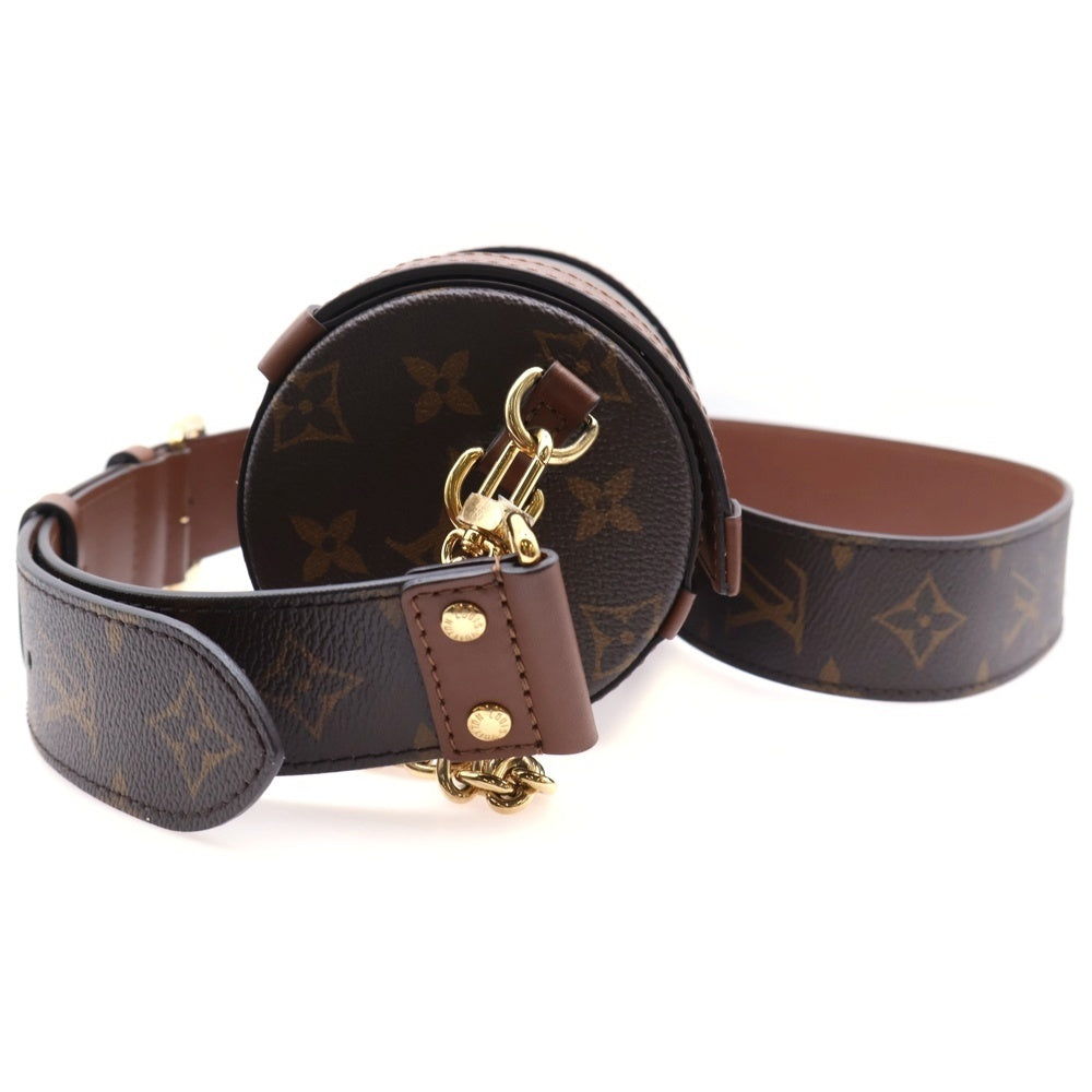 LOUIS VUITTON(ルイヴィトン) モノグラム パピヨントランク ショルダーバッグ チェーンバッグ ミニバッグ ブラウン レザー×PVC M57835 ゴールド金具