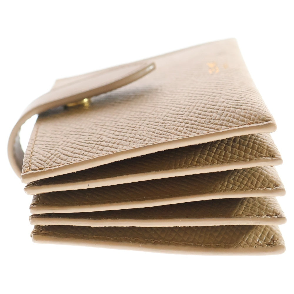 CELINE(セリーヌ) アコーディオン カードケース 財布 コインケース ブラウン レザー ゴールド金具