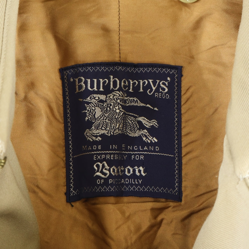 BURBERRY(バーバリー) 裏地ノバチェック総柄 ライナー付き ダブルブレスト トレンチ ロングコート ベージュ