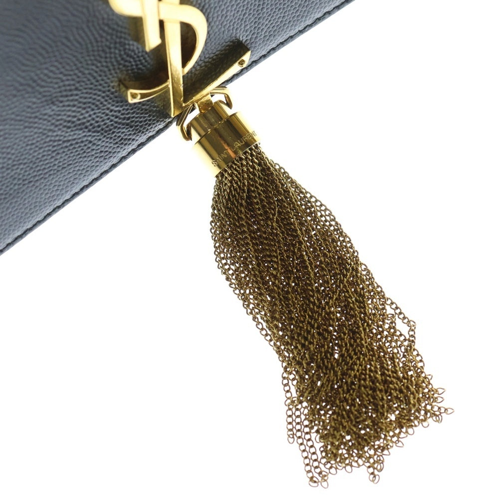 イブ　サンローラン　ショルダーバッグ　ゴールド　ブラック SAINT LAURENT PARIS(サンローランパリ) ケイト スモール チェーン