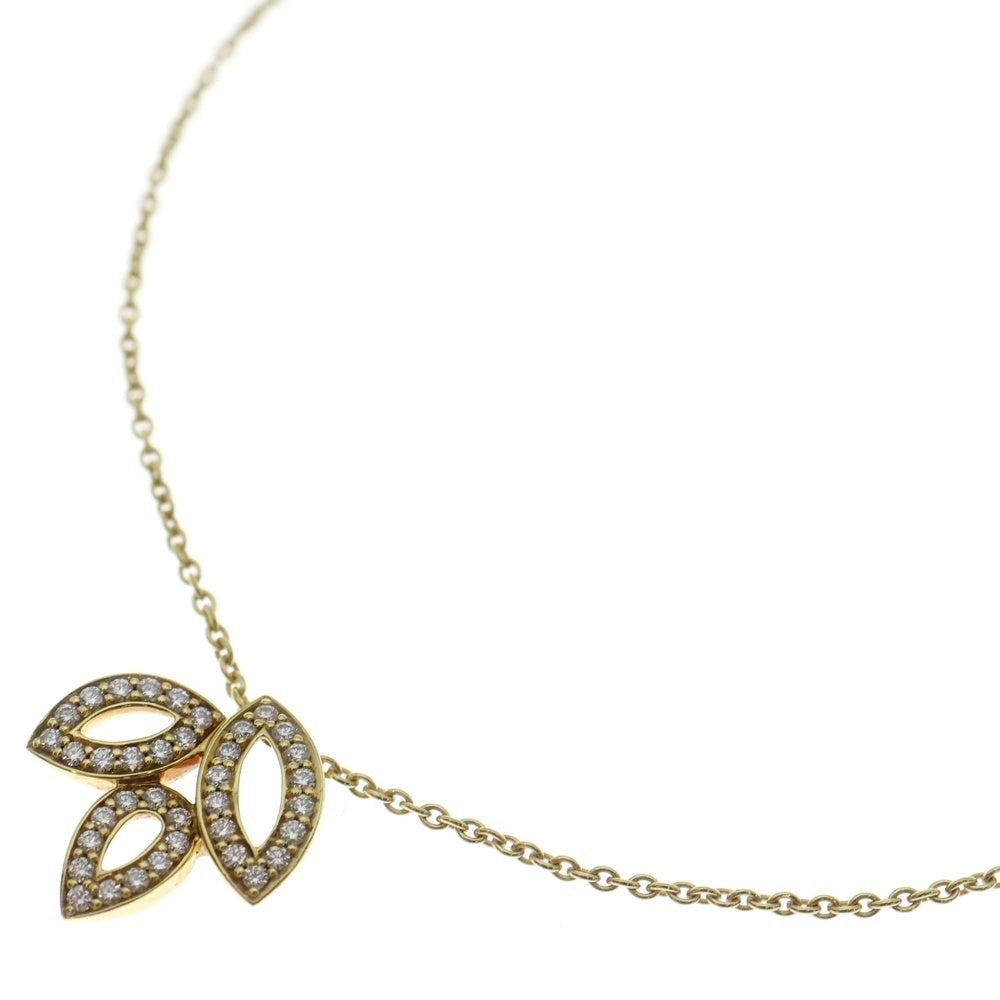 HARRY WINSTON(ハリーウィンストン) リリークラスター ミニ ダイヤネックレス Au750 K18 YG イエローゴールド ペンダント レディース