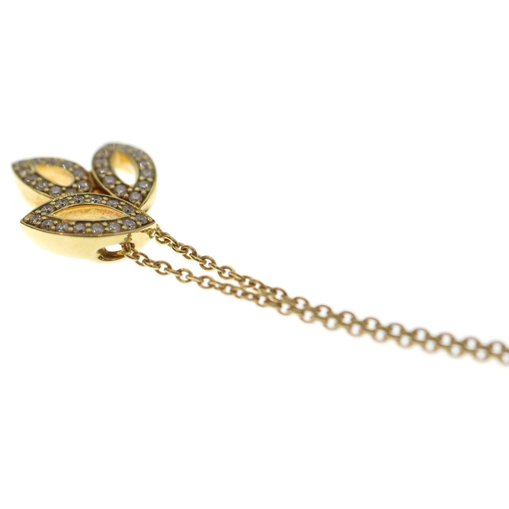 HARRY WINSTON(ハリーウィンストン) リリークラスター ミニ ダイヤネックレス Au750 K18 YG イエローゴールド ペンダント レディース