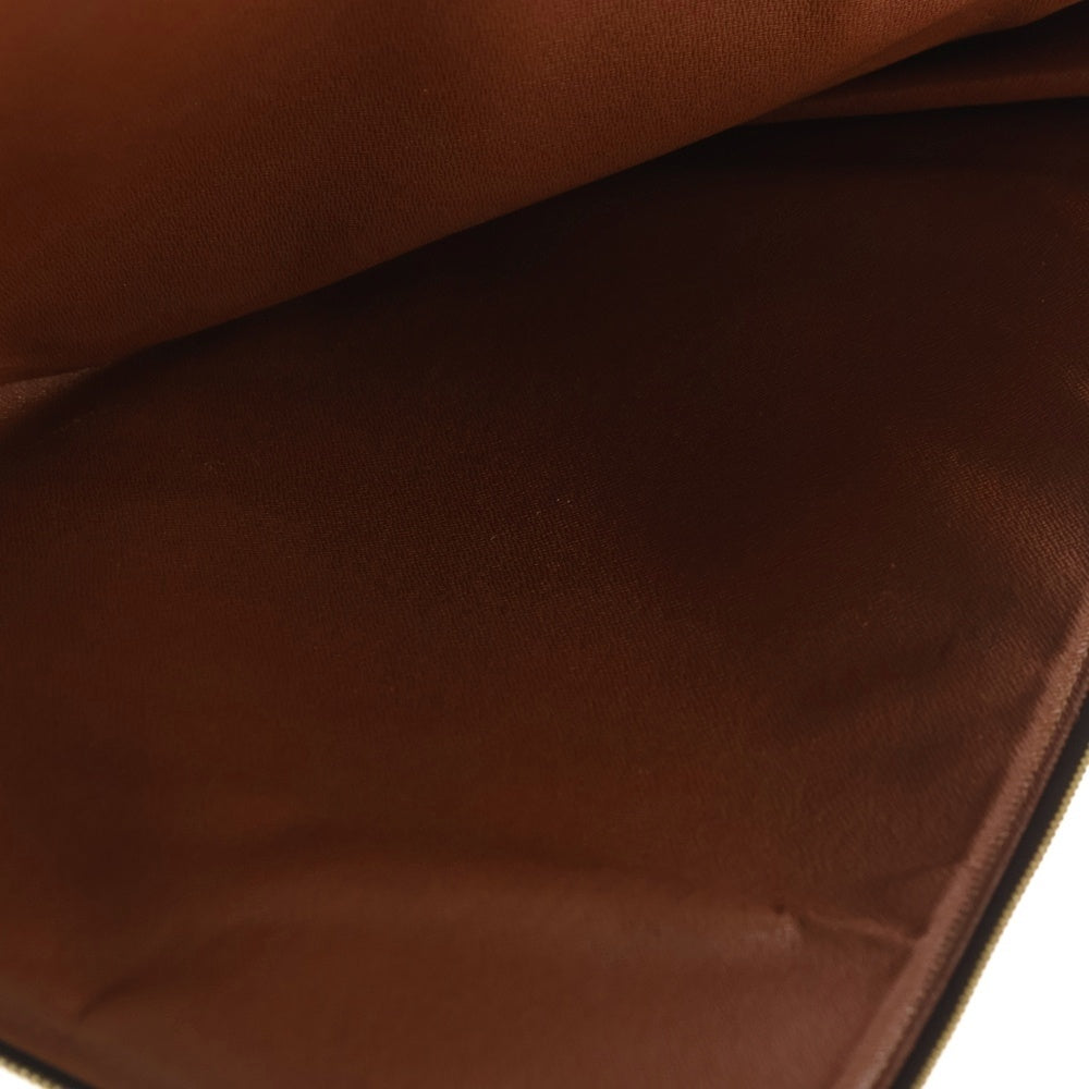 LOUIS VUITTON(ルイヴィトン) モノグラム ポッシュドキュマン クラッチバッグ セカンドバッグ ポーチ ケース ブラウン PVC M53456 ゴールド金具 レディース