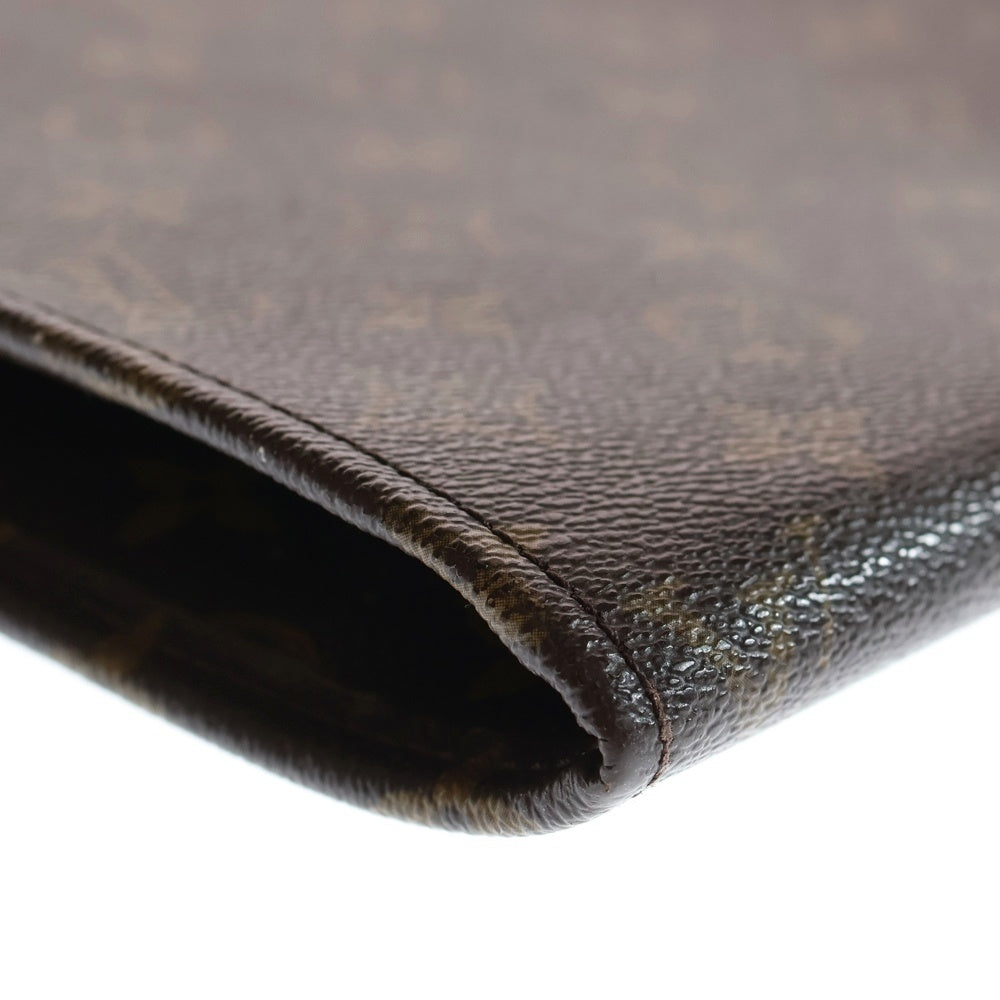 LOUIS VUITTON(ルイヴィトン) モノグラム ポッシュドキュマン クラッチバッグ セカンドバッグ ポーチ ケース ブラウン PVC M53456 ゴールド金具 レディース