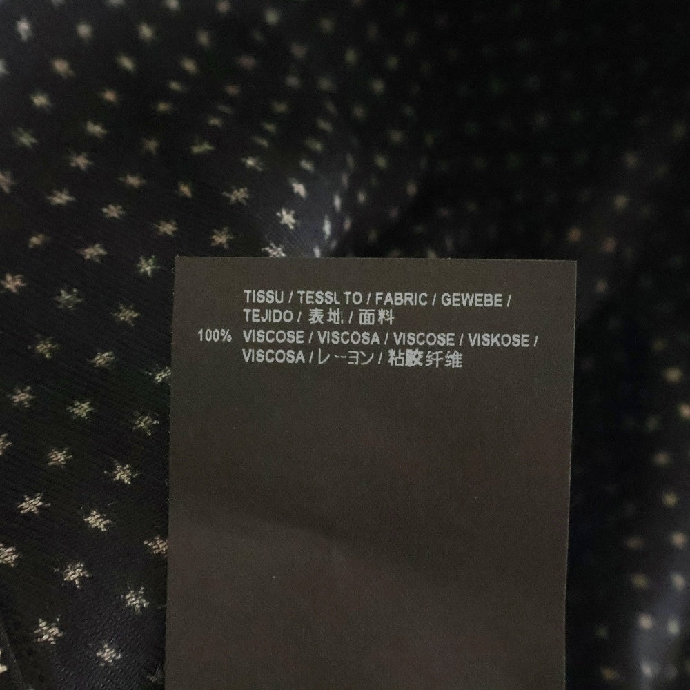 SAINT LAURENT PARIS(サンローランパリ) 16AW スター総柄プリント レーヨン 長袖シャツ ブラック 437581