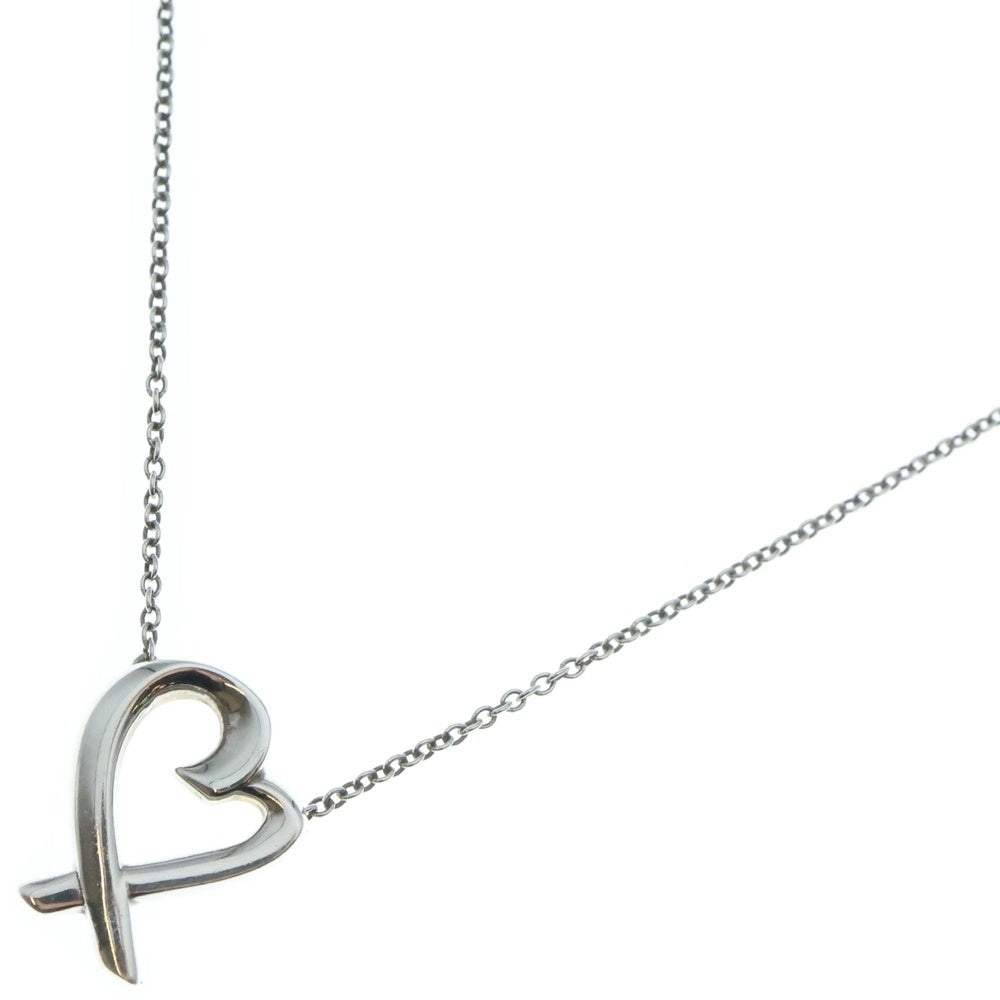 TIFFANY & Co.(ティファニー) ラビングハート ネックレス ペンダント チェーン シルバー Ag925 レディース