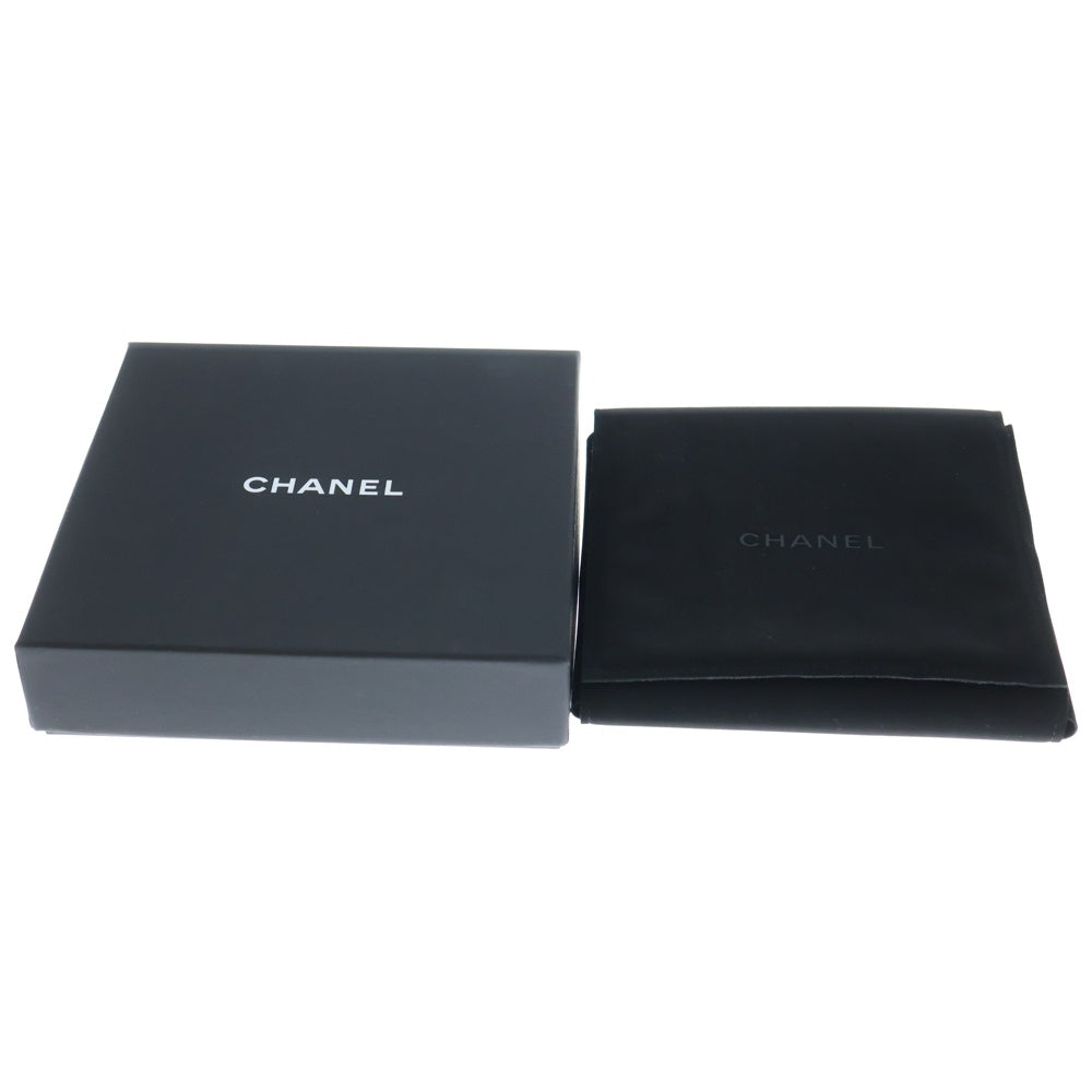 CHANEL(シャネル) ココマーク ラインストーン レザー チェーン チョーカー ネックレス ゴールド/ブラック A23V レディース