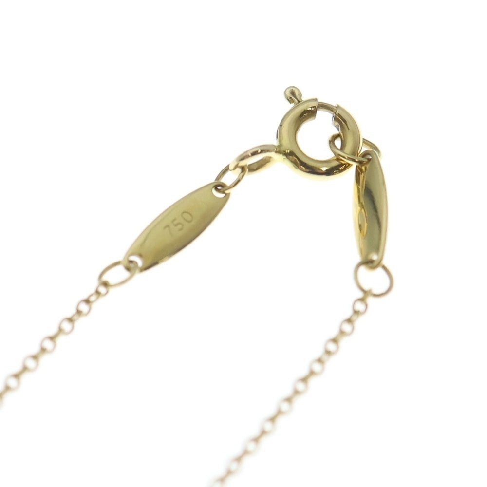 TIFFANY & Co.(ティファニー) バイザヤード 1Pダイヤチェーンネックレス Au750YG イエローゴールド レディース