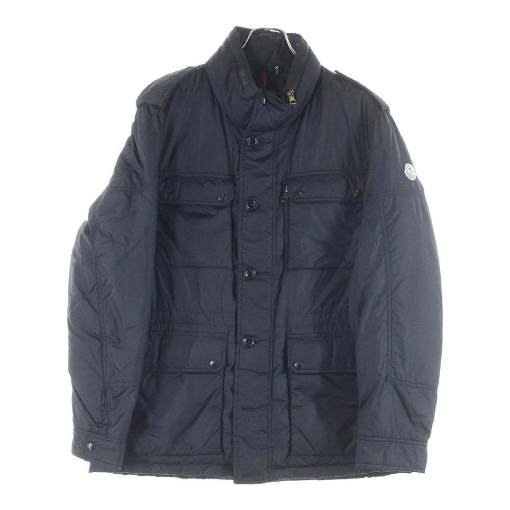 MONCLER(モンクレール) GUILLAND ロゴワッペンナイロンダウンジャケット ブラック B20914190605