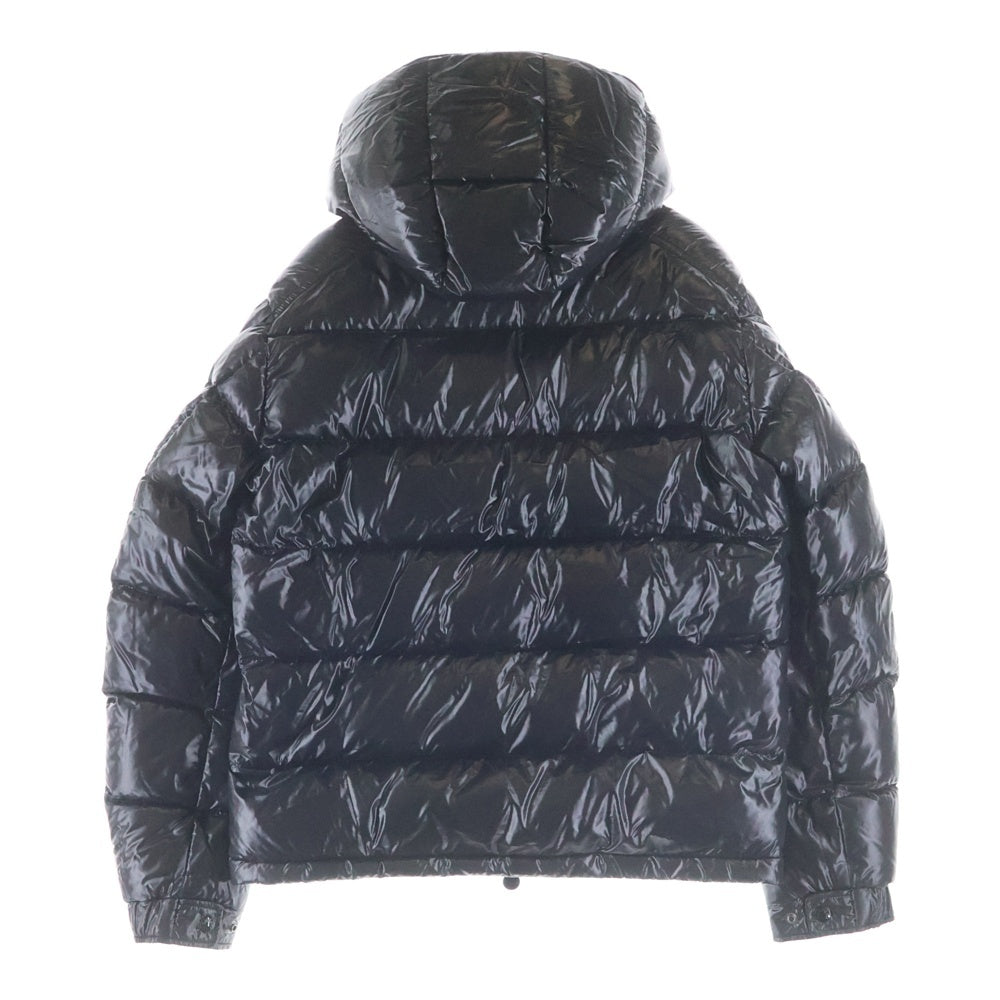 MONCLER(モンクレール) 24AW MAYA マヤ ワッペンロゴ フーデッド ジップアップ ダウンジャケット ブラック J20911A53600 68950