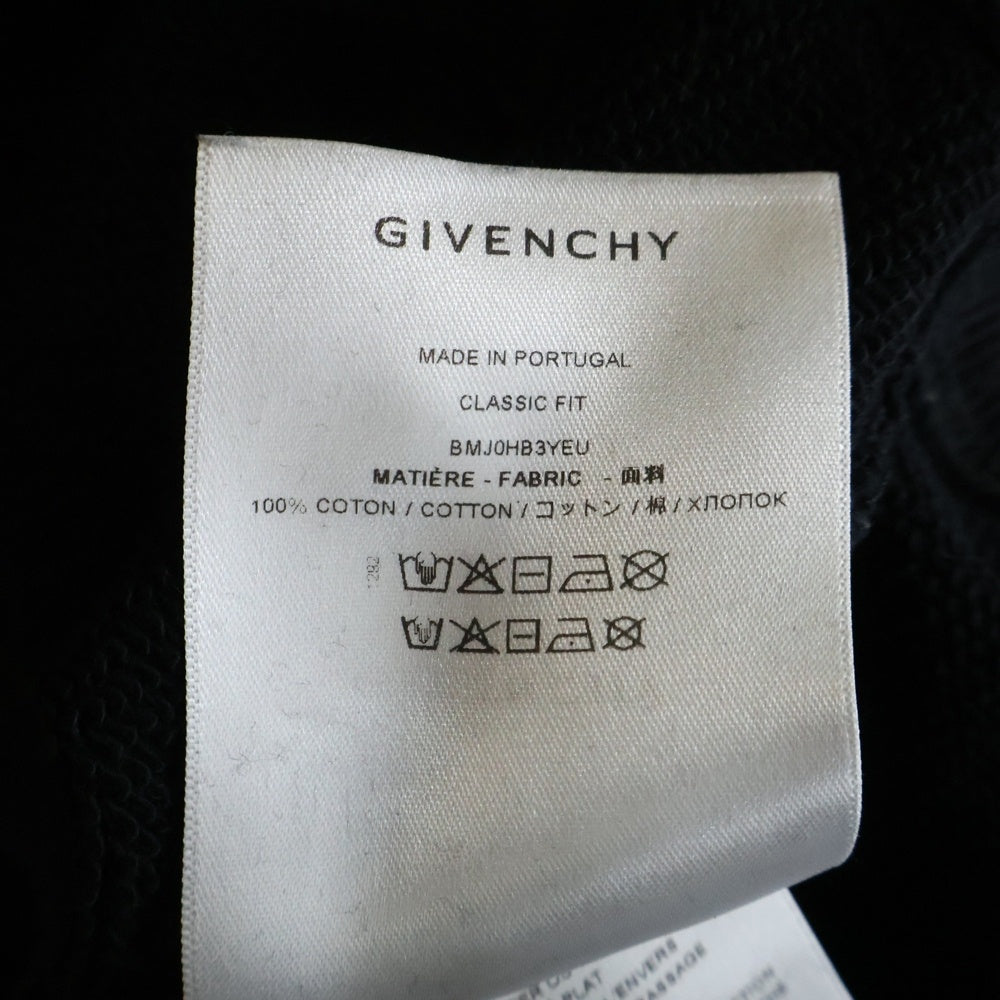 GIVENCHY(ジバンシィ) 23AW スタッズロゴ クルーネック プルオーバー スウェットトレーナー ブラック BMJ0HB3YEU