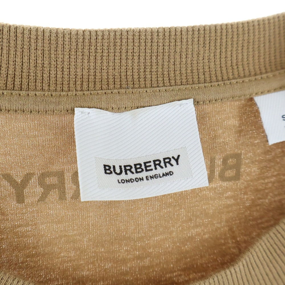 BURBERRY(バーバリー) 鹿プリント クルーネック 半袖Tシャツ カットソー ブラウン 8057533