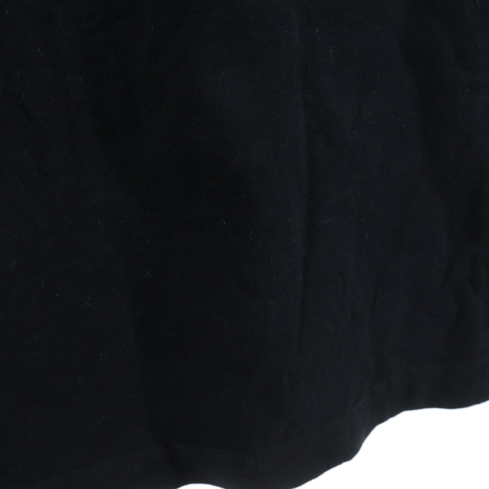 DOLCE & GABBANA(ドルチェアンドガッバーナ) シリコン ラバーロゴ クルーネック 半袖Tシャツ カットソー ブラック G8PC4Z/HU7MA