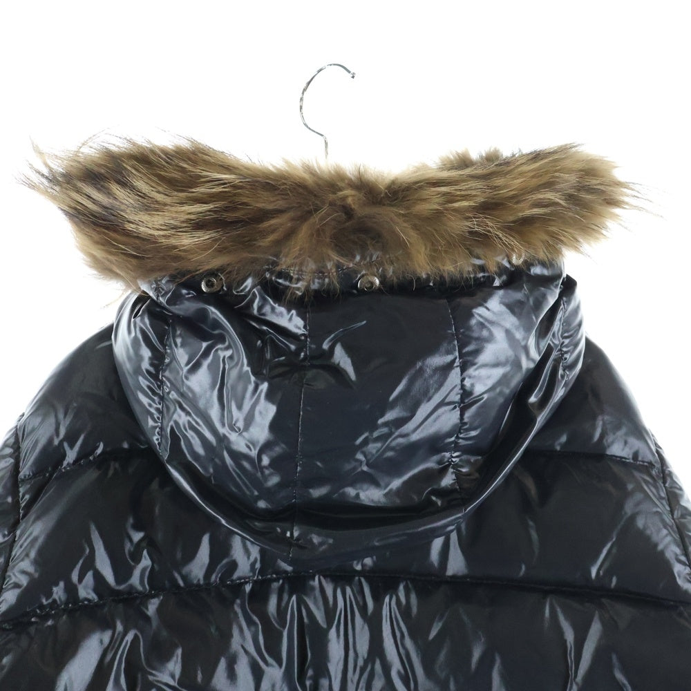 MONCLER(モンクレール) ROD ファー フーデッド ダウンジャケット ブラック 44502/91/68950
