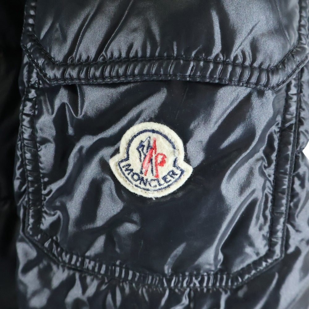 MONCLER(モンクレール) ROD ファー フーデッド ダウンジャケット ブラック 44502/91/68950