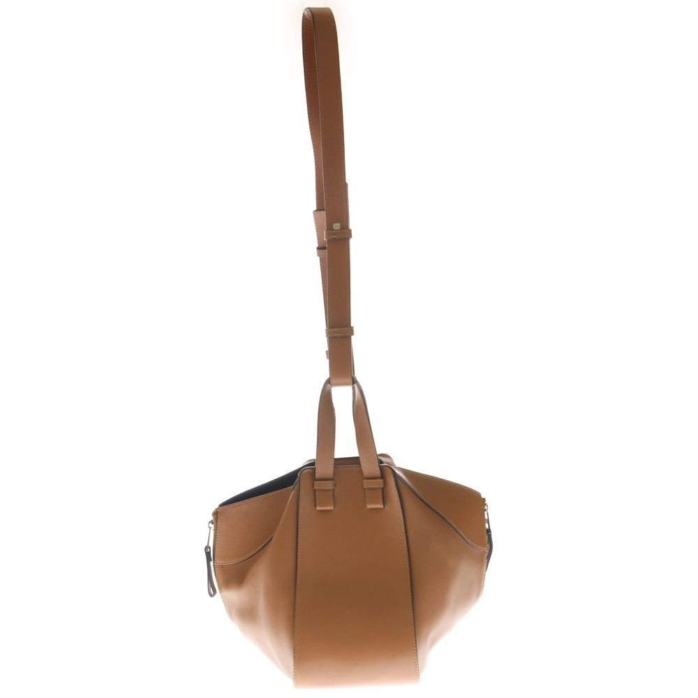 LOEWE(ロエベ) ハンモック スモール ショルダーバッグ ハンドバッグ レザー ブラウン シルバー金具 レディース