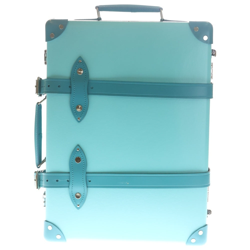 GLOBE-TROTTER(グローブトロッター) ×TIFFANY&Co. ティファニー 18インチ レザー トランク キャリーケース シルバー金具 ライトブルー レディース