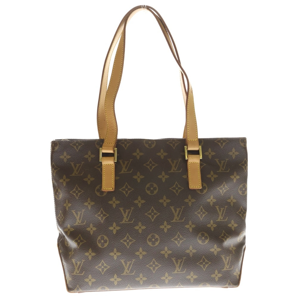 LOUIS VUITTON(ルイヴィトン) モノグラム カバピアノ トートバッグ ハンドバッグ ブラウン レザー×PVC M51148 ゴールド金具 レディース