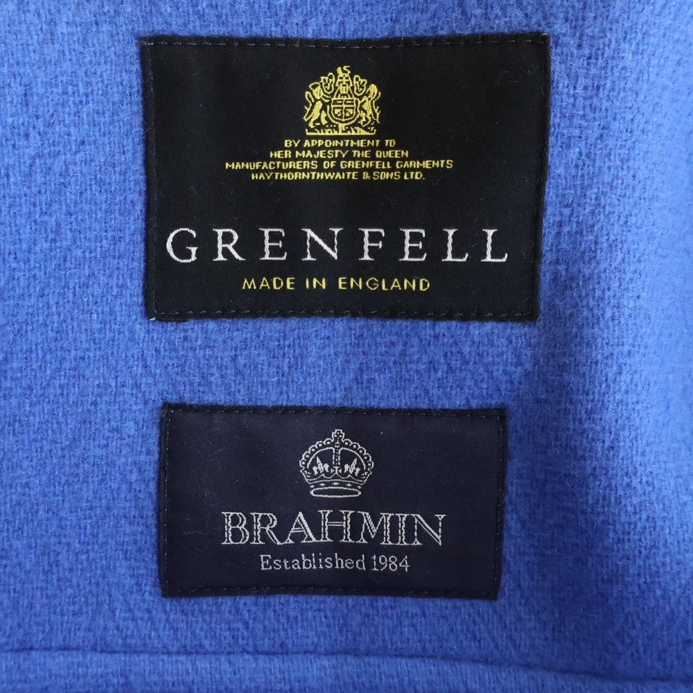 GRENFELL(グレンフェル) ボタンデザイン ピーコート ブルー レディース