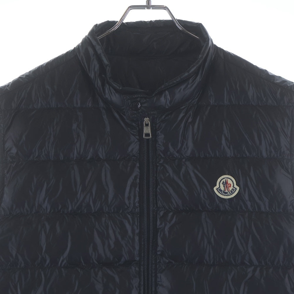 MONCLER(モンクレール) 23SS GUI GILET ワッペンロゴ ジップアップ ダウンベスト ブラック I10911A10700 53029