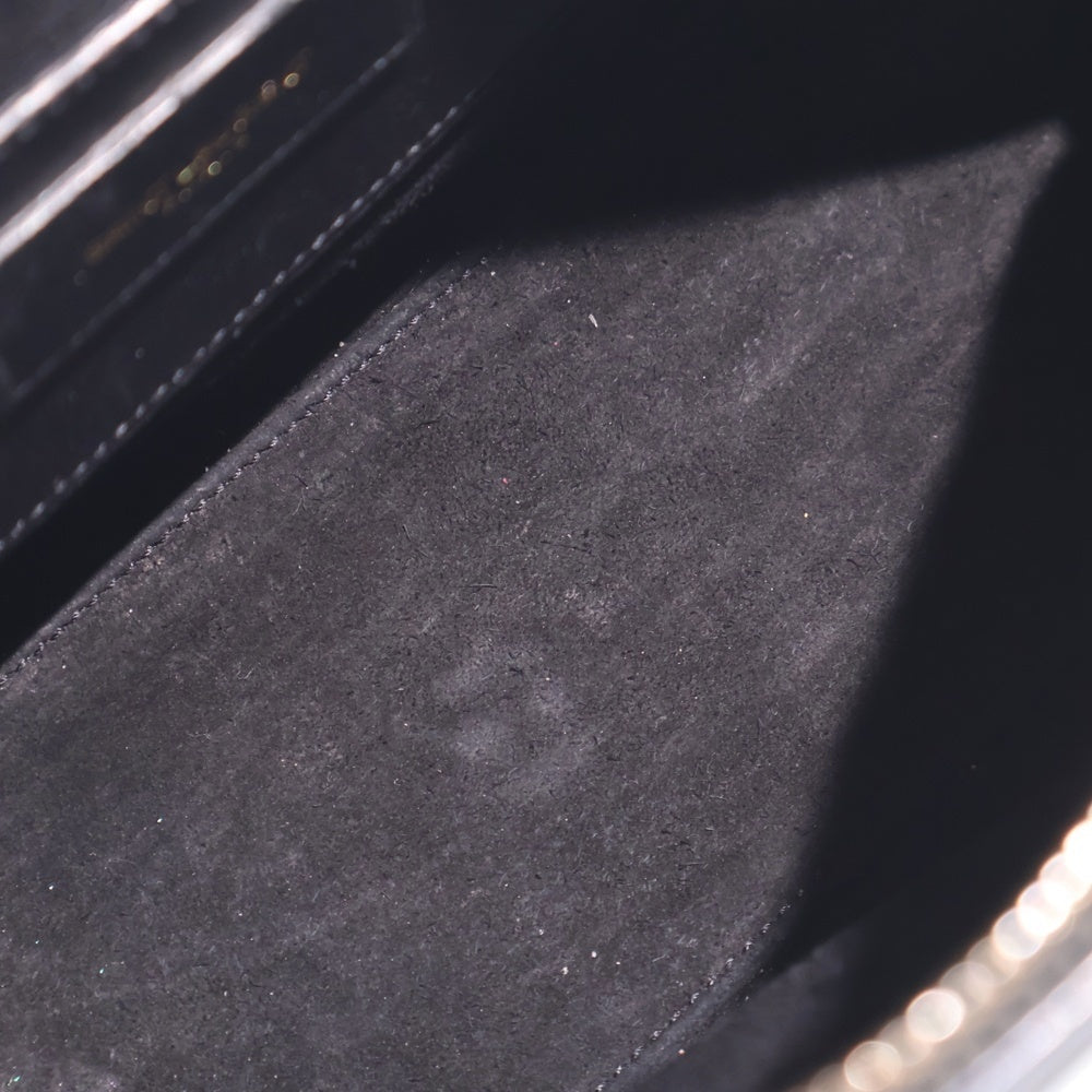 SAINT LAURENT PARIS(サンローランパリ) ベイビーダッフル 2WAYバッグ ハンドバッグ ショルダーバッグ ブラック レザー 330958 ゴールド金具 レディース