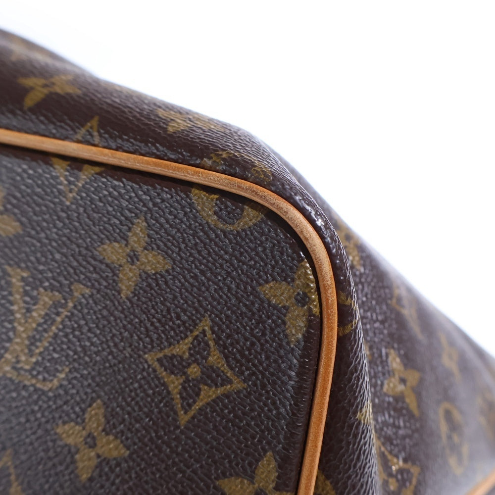 LOUIS VUITTON(ルイヴィトン) モノグラム パレルモPM トートバッグ ハンドバッグ ワンショルダーバッグ ブラウン レザー×PVC M40145 ゴールド金具 レディース