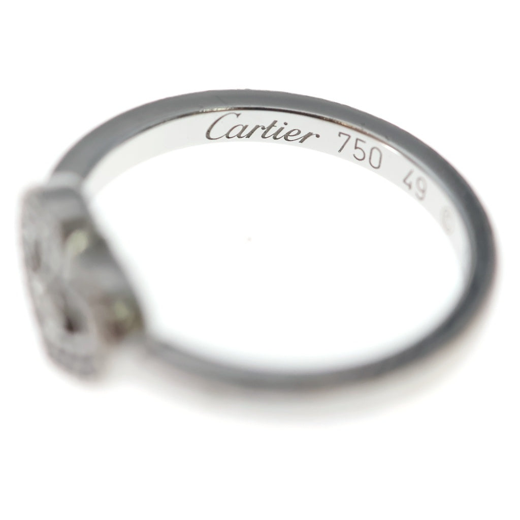 Cartier(カルティエ) Cハート ダイヤ リング ホワイトゴールド 750WG #49 レディース