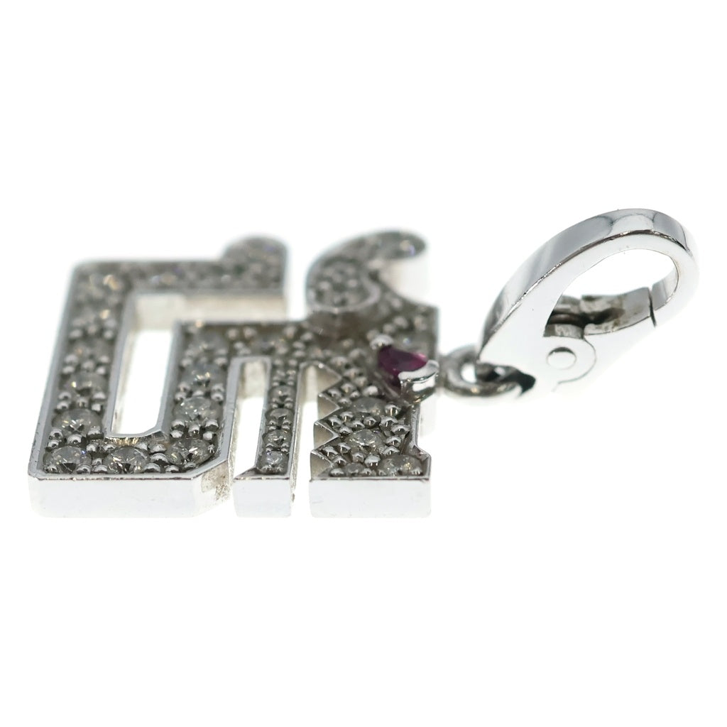 Cartier(カルティエ) ル ベゼ デュ ドラゴン ルビー ダイヤ ネックレスチャーム ペンダント トップ 750WG レディース